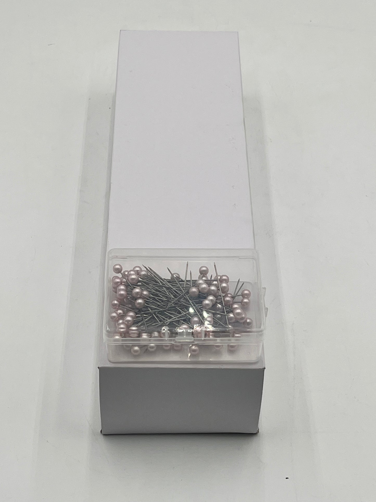 Decorative floral pins in pearl white, pink & diamond crystal styles, 50 pcs per box. Sold retail or wholesale 10-packs by floralsuppliespoint1.com
