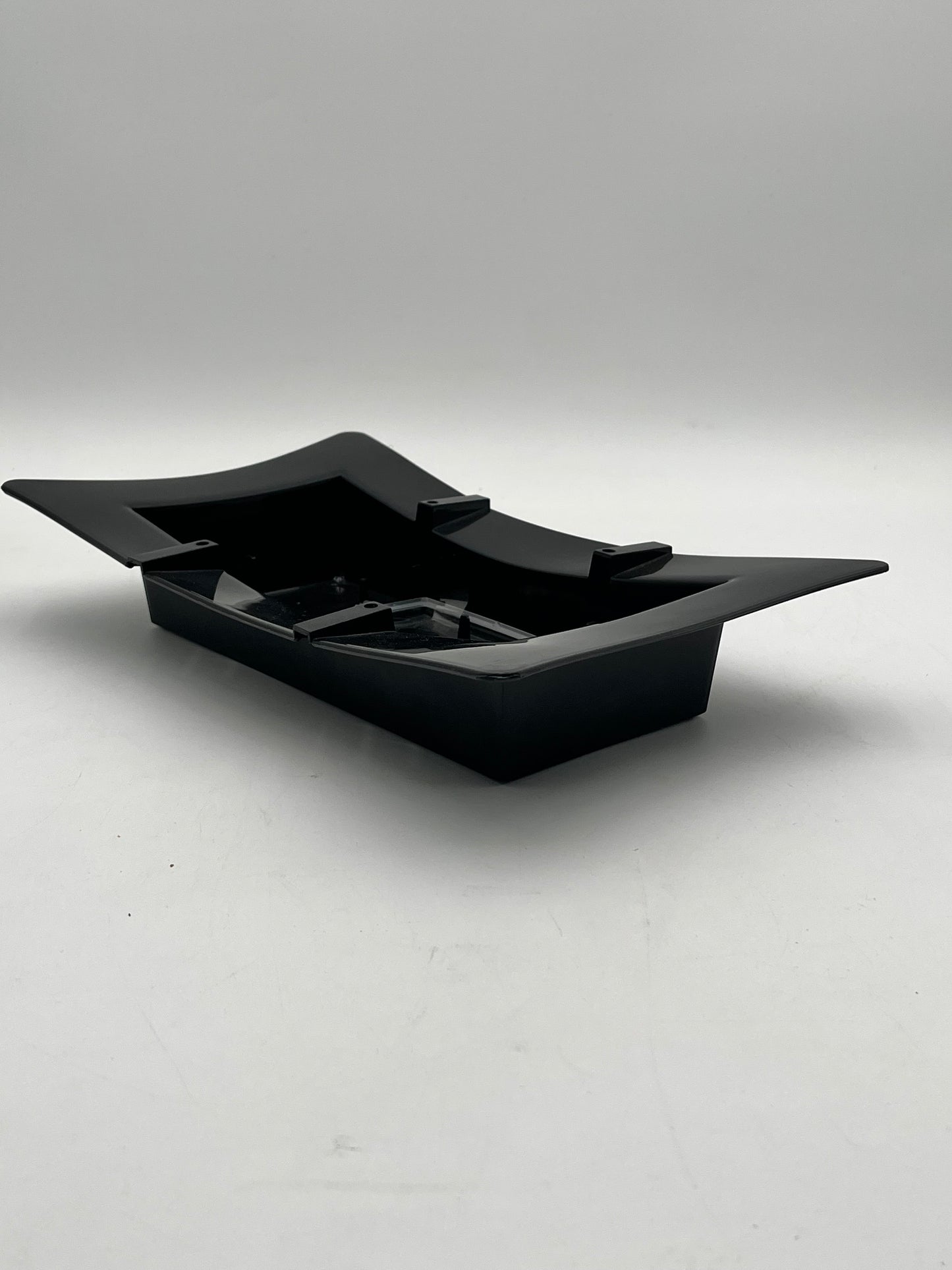 FoamLock Floral Tray in black- 13" base fits full floral foam brick with built-in foam clip. Durable & reusable tray for $9.99 @ floralsuppliespoint1.com
