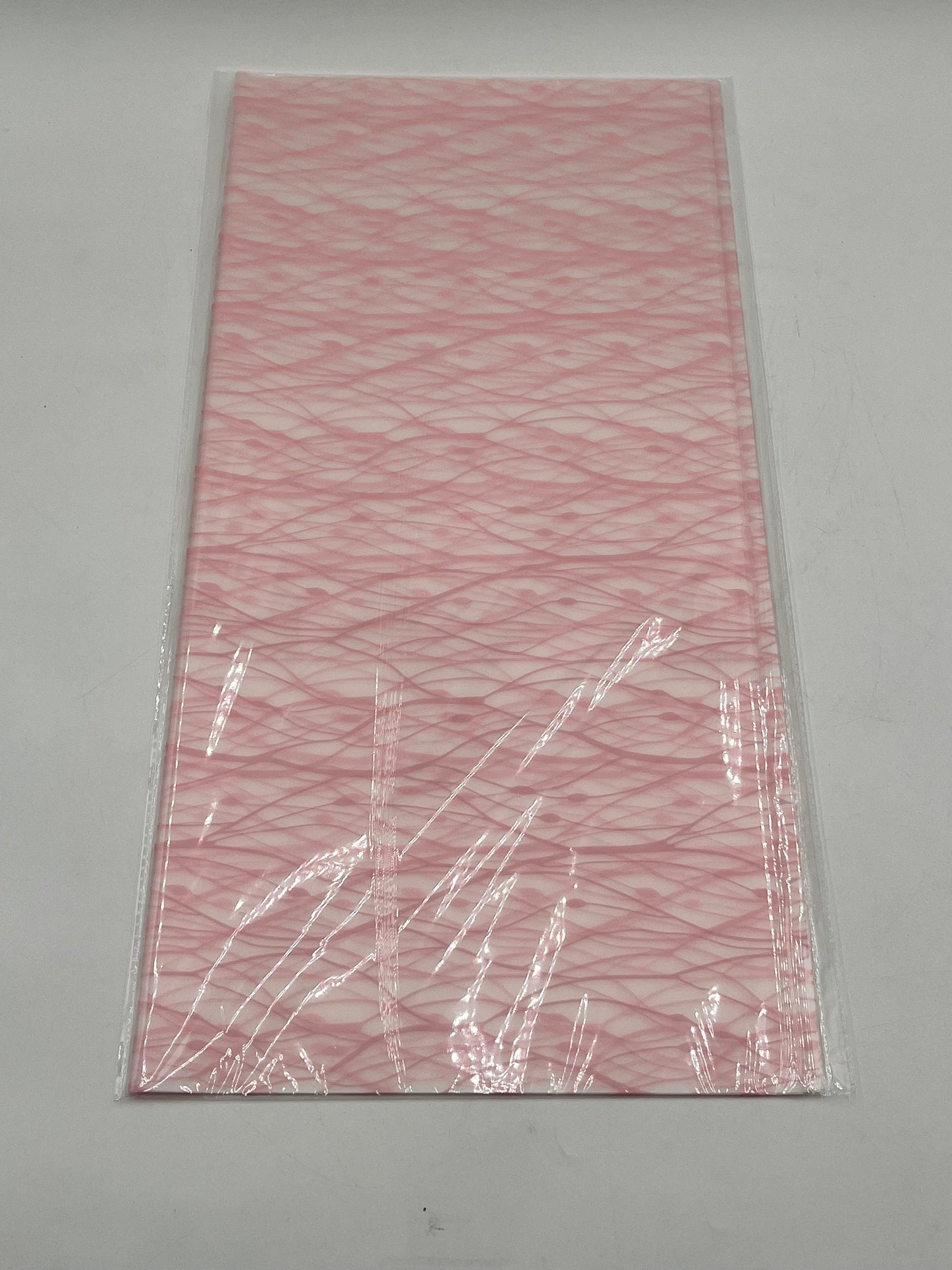 Gossamer Luxe Set– 22x22” web-pattern floral wrapping sheets in Pink. Elegant, modern & sold in packs of 20 for $9.99 by floralsuppliespoint1.com