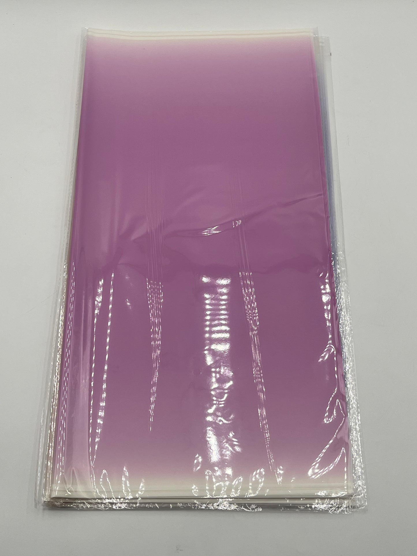 Gradient wrapping sheets for floral bouquets, gift packaging & DIY gifting in Lilac, 20x20 inches & available at floralsuppliespoint1.com for $9.99