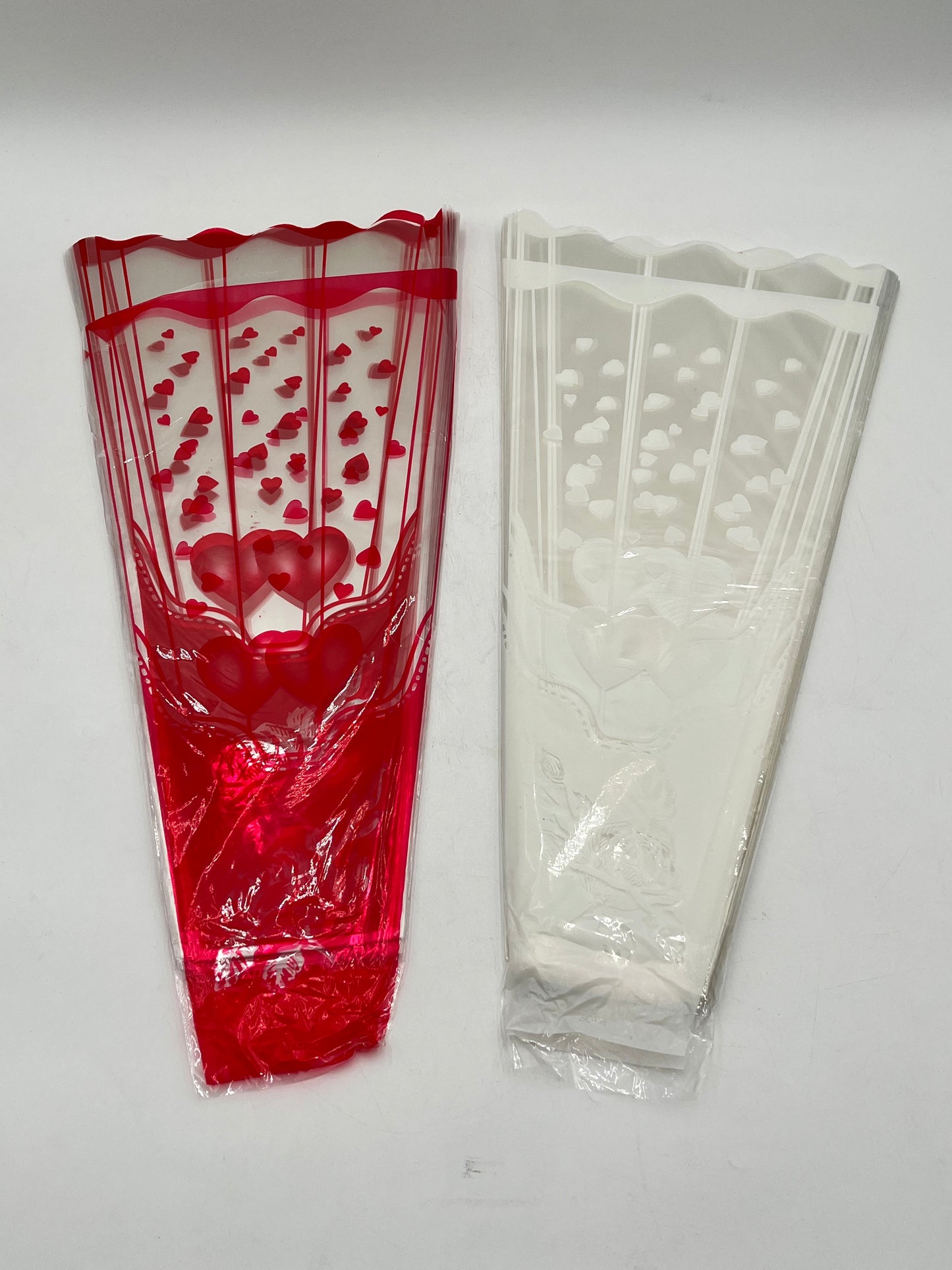 XL Floating Hearts Sleeves 50 sheets