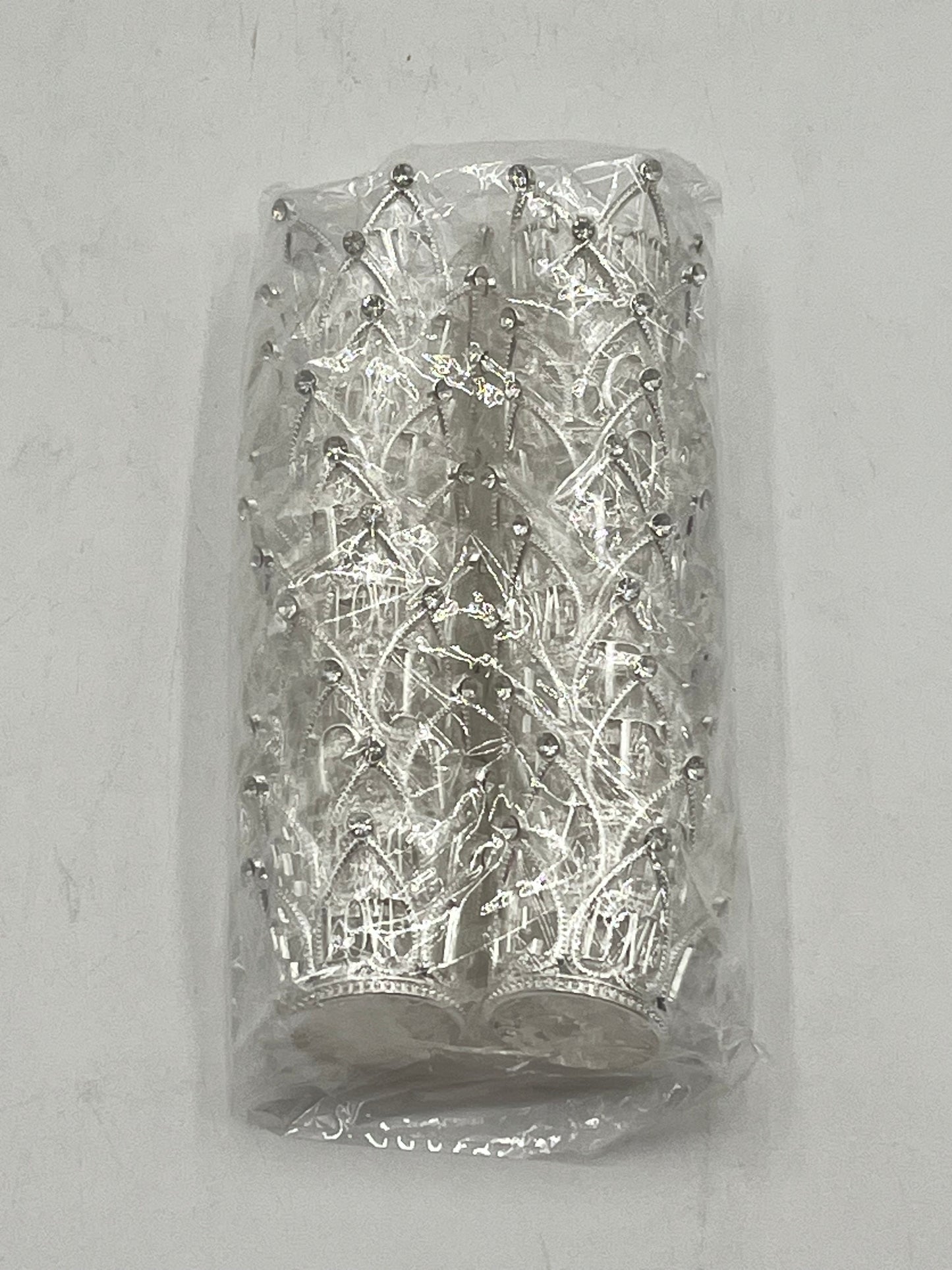 Mini LOVE crown in Silver for floral arrangements, cakes & party favors. Perfect for weddings, showers & crafts. Sold wholesale by floralsuppliespoint1.com