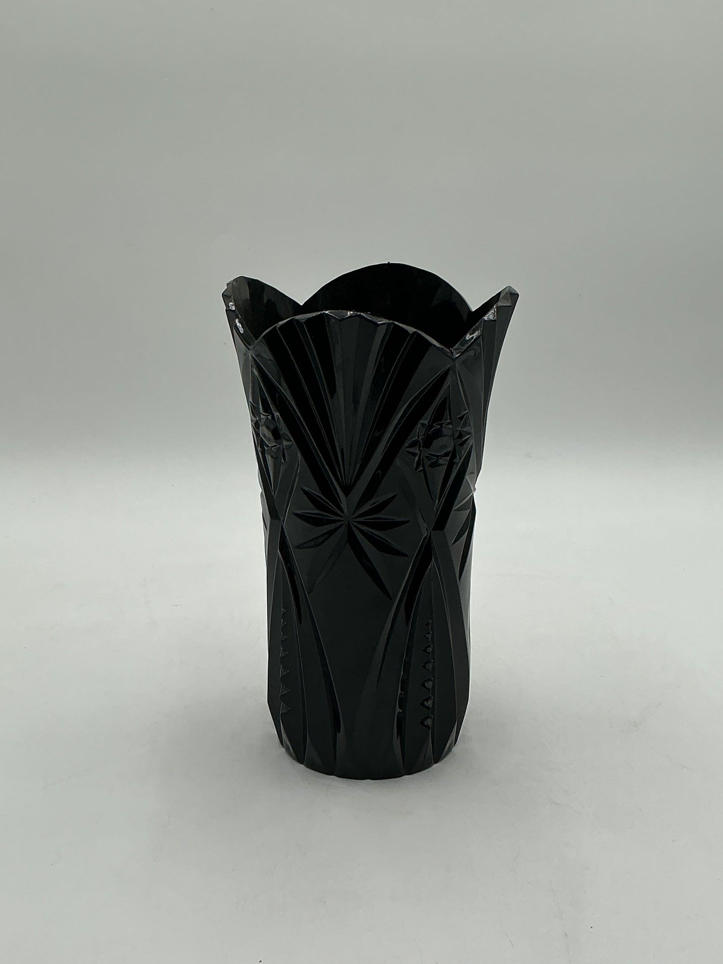 Starlight Design Collection vessels 10x6 Op with starburst pattern in black is a durable plastic, elegant & 9.99 each. Sold by floralsuppliespoint1.com