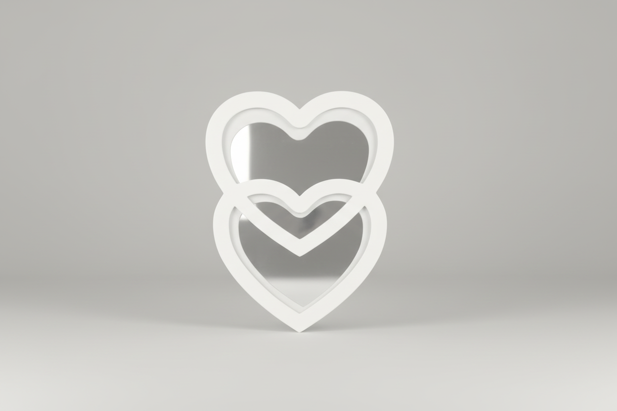 Double Heart Set Of 2