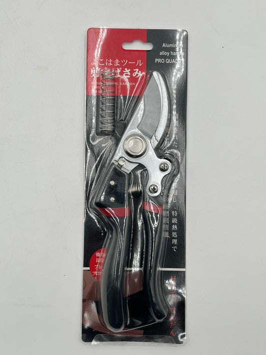 8.5" Professional Pruning Shears with aluminum alloy handle, locking mechanism & extra spring, sold by floralsuppliespoint1.com for $9.99.
