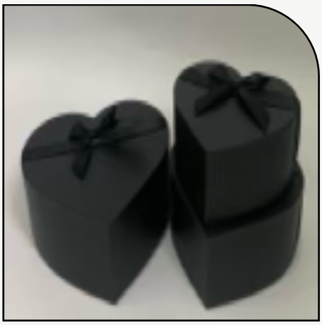Heart Box 3 Piece Set