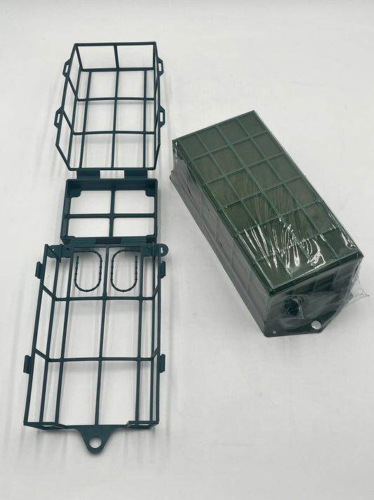 Floral foam cage holders 9x5x3, available with or without foam. Secure, reusable & ideal for professional floral arrangements. Sold by floralsuppliespoint1.com
