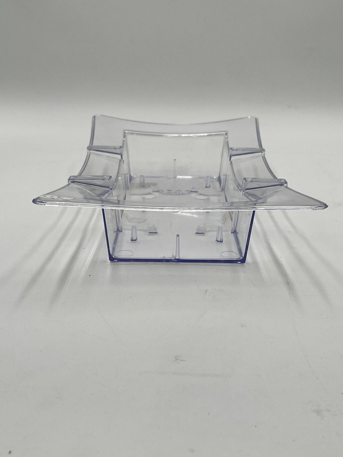 FoamLock Floral Tray in clear- 13" base fits full floral foam brick with built-in foam clip. Durable & reusable tray for $9.99 @ floralsuppliespoint1.com