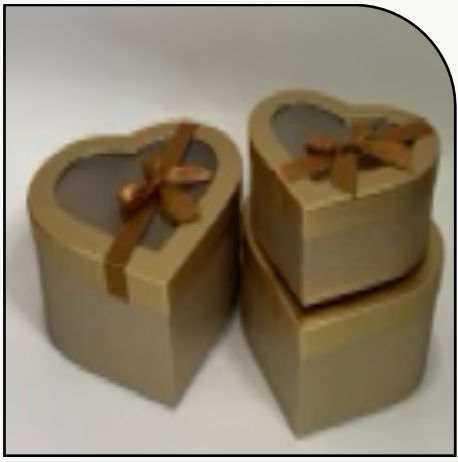 Heart Box 3 Piece Set