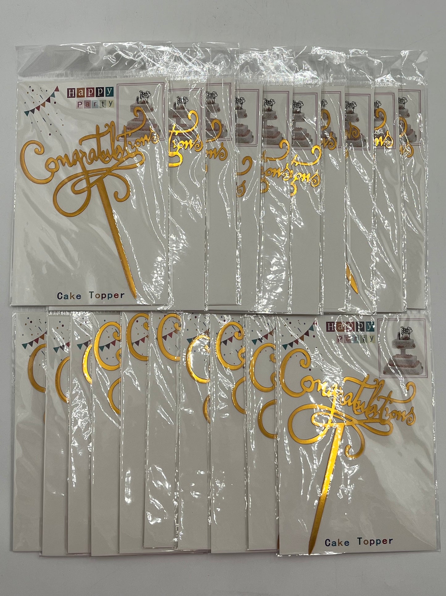 Luxe Gold Toppers add elegance to floral arrangements, cakes, décor & crafts. Sold individually or wholesale 20-pack by floralsuppliespoint1.com