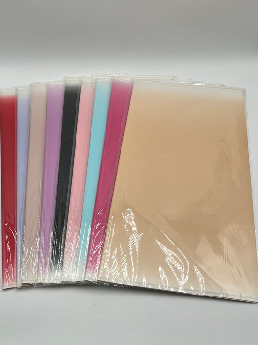    Gradient wrapping sheets for floral bouquets, gift packaging & DIY gifting in 9 colors, 20x20 inches & available at floralsuppliespoint1.com for $9.99
