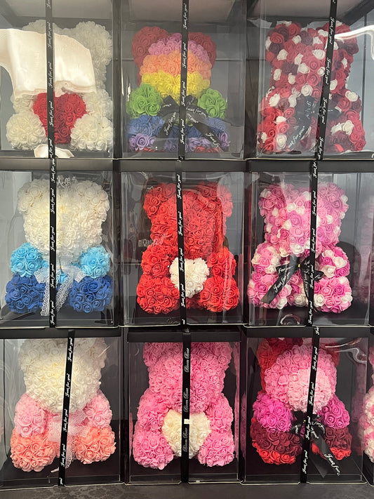 Rose Foam Bear- Large