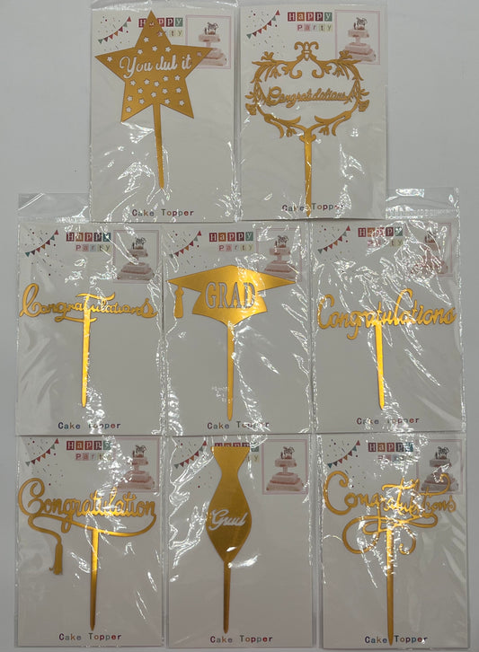 Luxe Gold Toppers add elegance to floral arrangements, cakes, décor & crafts. Sold individually or wholesale 20-pack by floralsuppliespoint1.com