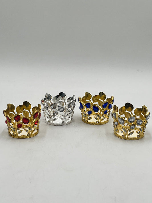 Gold & silver crowns for floral arrangements, cakes & decor. Perfect for weddings, showers & crafts. Sold individually or wholesale by floralsuppliespoint1.com
