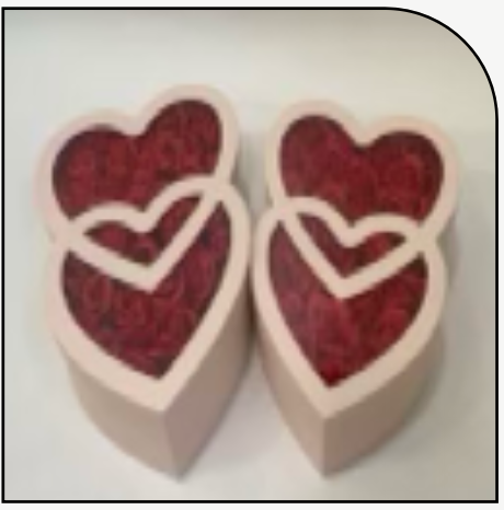 Double Heart Set Of 2