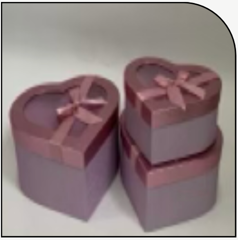 Heart Box 3 Piece Set