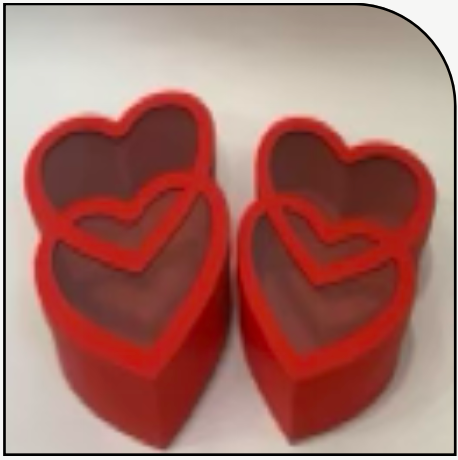 Double Heart Set Of 2
