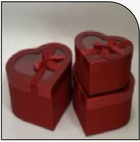 Heart Box 3 Piece Set