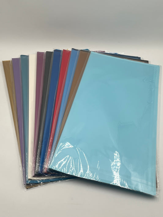 Translucent wrapping papers with 1/4" accent trim in 11 colors. 20-pack sheets elevate bouquets, gifts & baskets. Sold by floralsuppliespoint1.com for $9.99