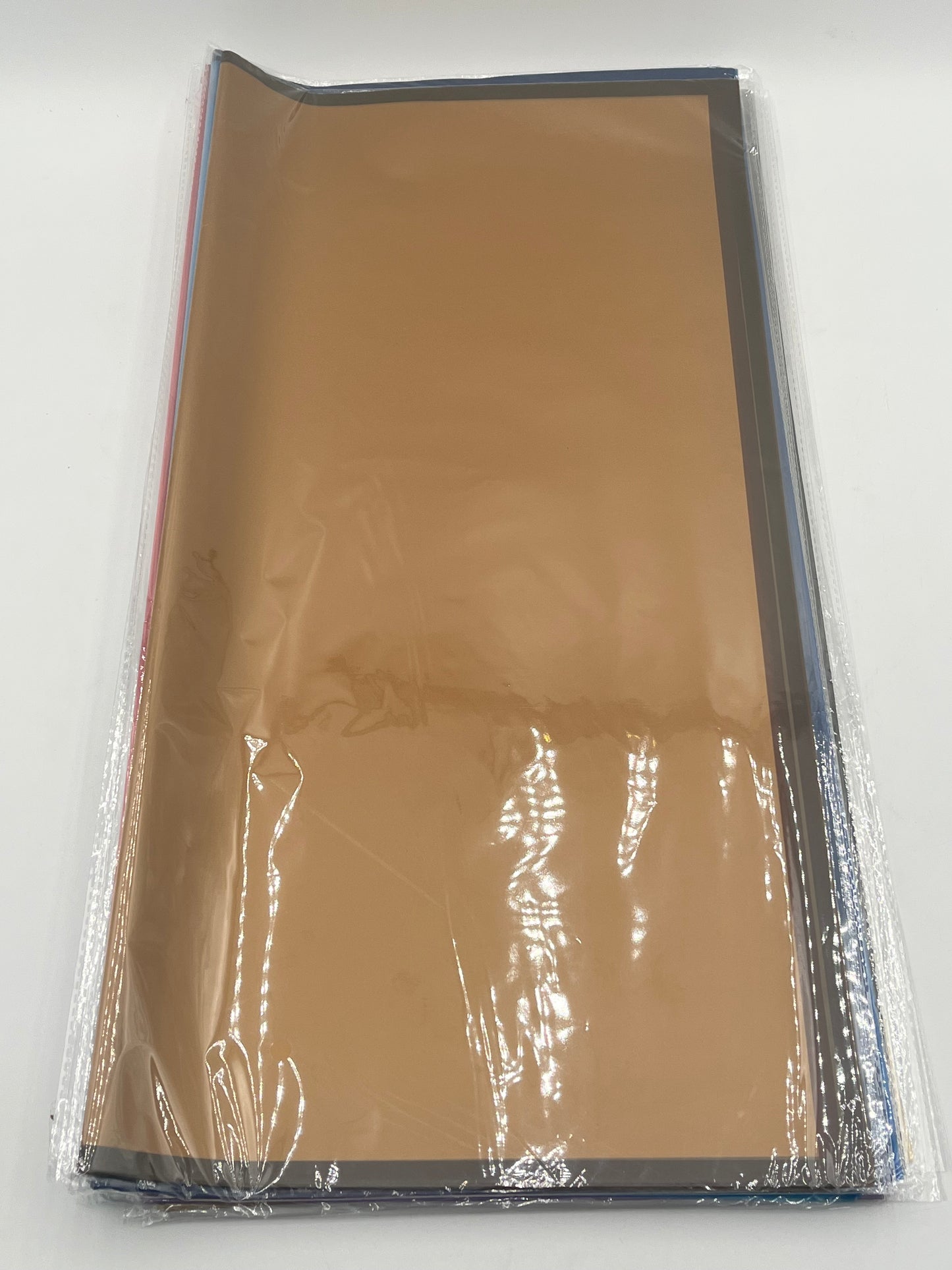 Translucent wrapping papers with 1/4" accent trim in 10K Gold color. 20-pack sheets elevate bouquets, gifts & baskets. Sold by floralsuppliespoint1.com for $9.99