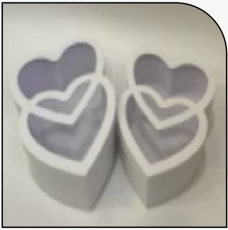 Double Heart Set Of 2