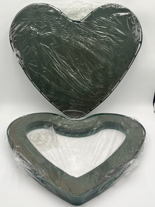 XXLarge 20x22 floral foam heart wreaths, solid & open center. Perfect for tributes, weddings, and floral displays. Sold by floralsuppliespoint1.com